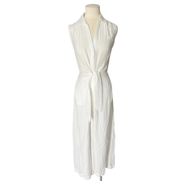 Brochu Walker Madsen Sleeveless Maxi Dress Salt White M - Picture 4 of 9